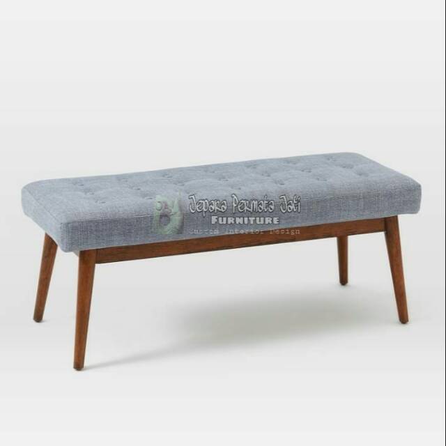 Sofa stool panjang retro jati 120 cm
