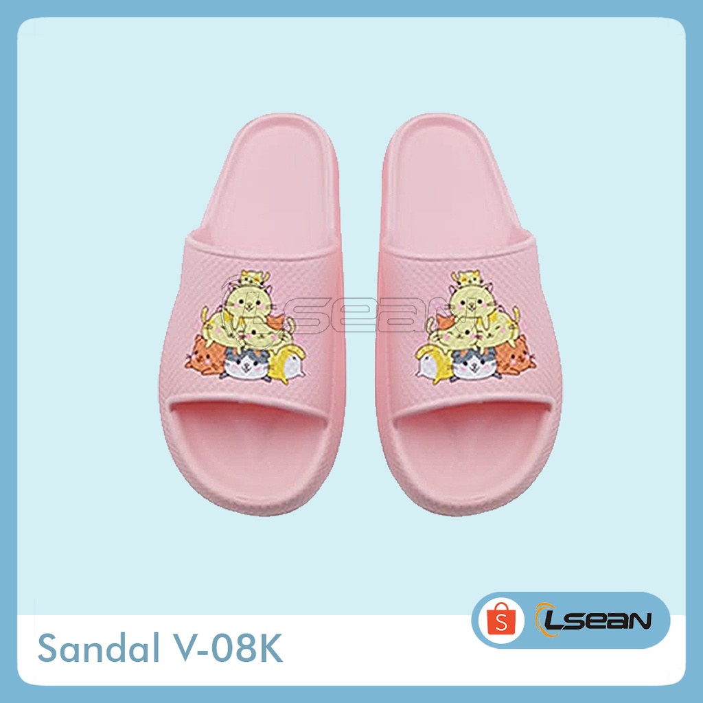 SANDAL RUMAHAN LUCU | SLIP ON LUCU KOREA V-08K