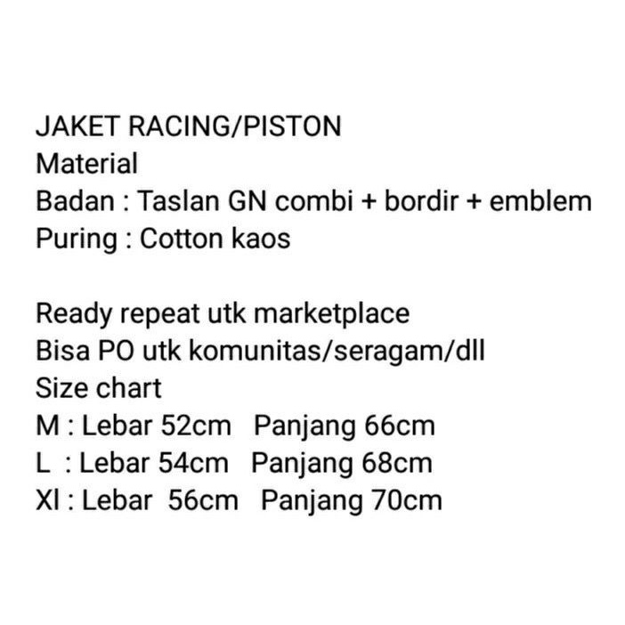 PISTON RACING RIDING JACKET ORIGINAL WOLV