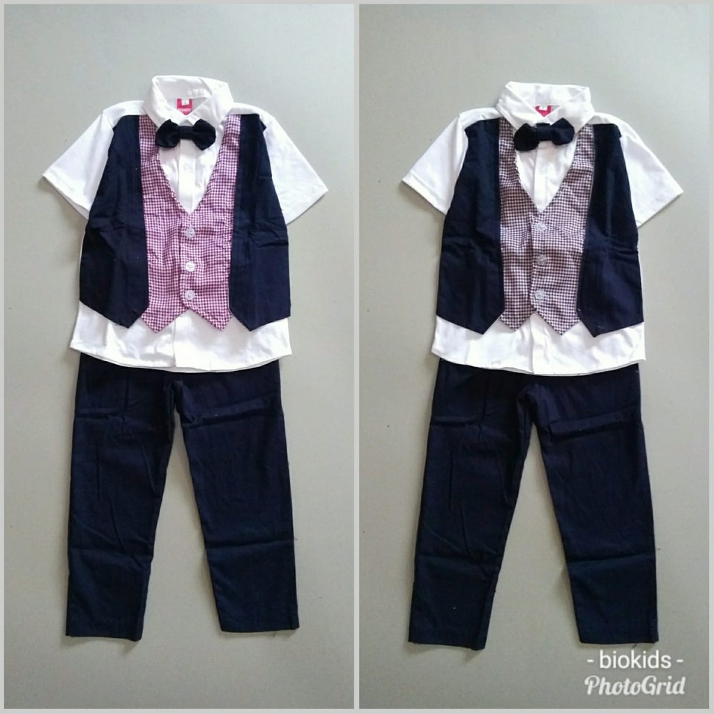 Baju Anak Bayi Laki Laki Setelan Rompi Tuxedo Bayi Jason