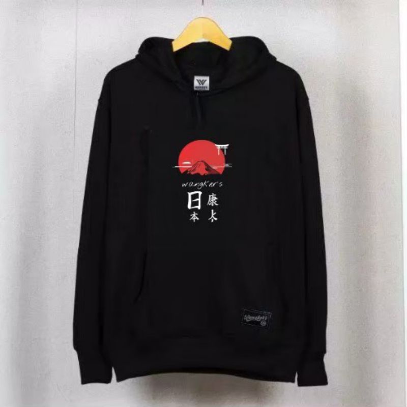 HODIE PRIA HITAM JAPAN BY WANGKERS - JAKET PRIA JAPAN - JAKET JAPAN MOTIF SIMPLE - BISA COD - JAPAN