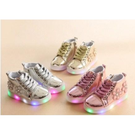 SEPATU BOOTS ANAK PEREMPUAN | BOOTS METALIC