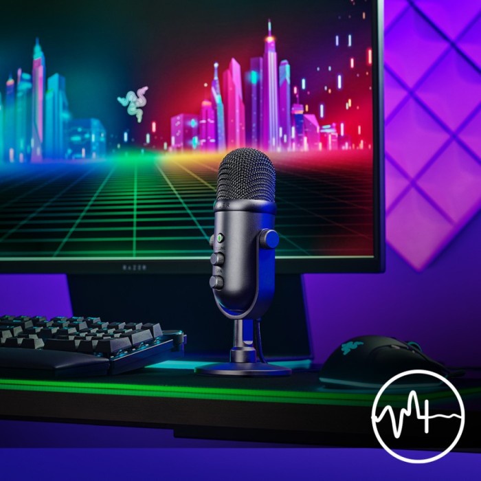 Razer Seiren V2 Pro USB Microphone for Streamers Gaming Microphone