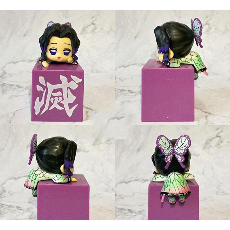 10cm Demon Slayer Mini Figure Tanjiro Nezuko Zenitsu Rengoku Shinobu Mitsuri Obanai Ornaments