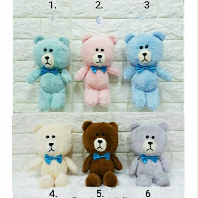 Boneka Teddy bear tempel kaca 25cm bear sovenir kaca mobil acc beruang