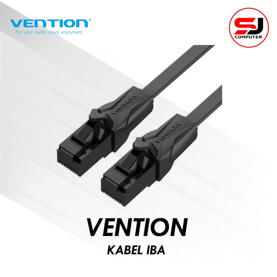 Vention [IBA 1M] Kabel Lan RJ45 Cat6 Cat.6 Flat Gigabit UTP