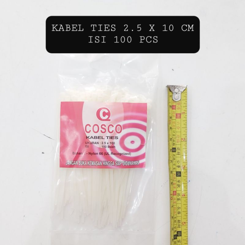 (PER 100BIJI) Kabel Ties Nylon 10 CM