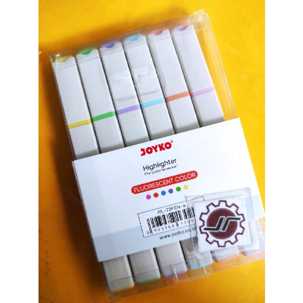 

Stabilo Highlighter Joyko HL-72FRN-6 (6 warna) per set