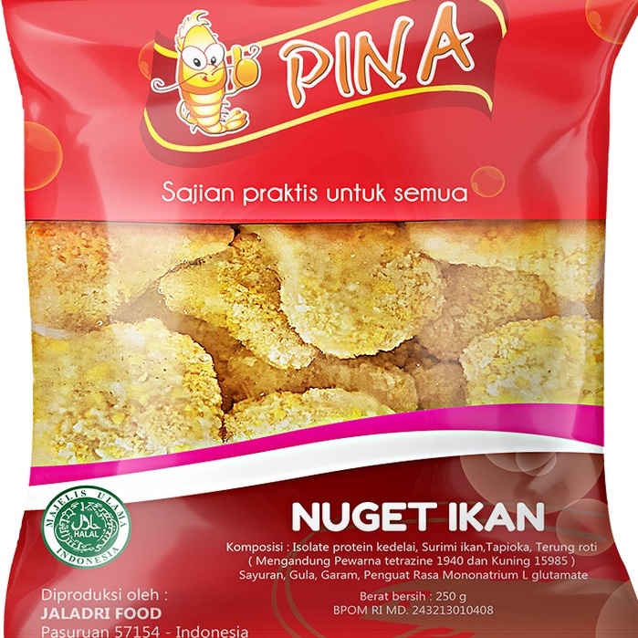 

Frozen Food Pina Nuget Ikan 250 gr