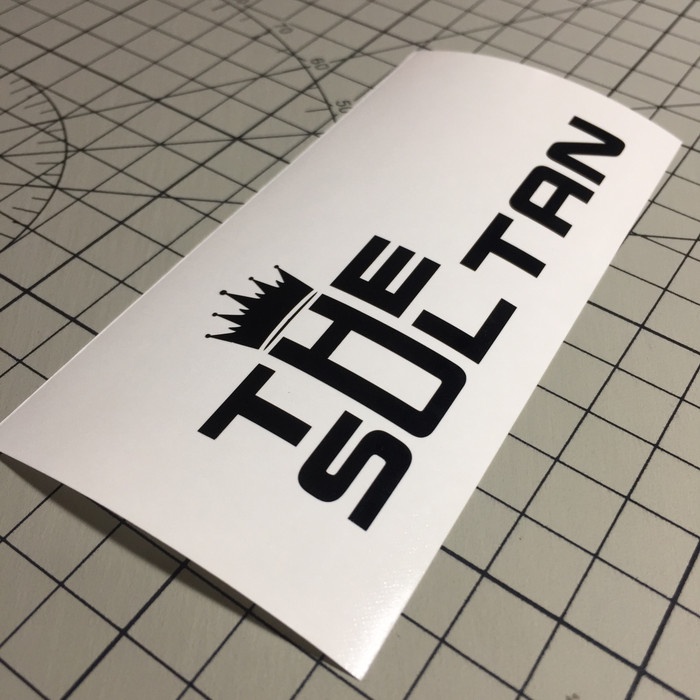 CUTTING STICKER FRAME SEPEDA THE SULTAN ELEMENT ECOSMO GOLD EDITION