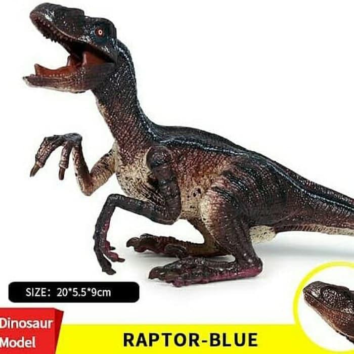 Jual Murah Dinosaurus Jurassic Dino World Dinosaur Raptor Velociraptor Delta Blue
