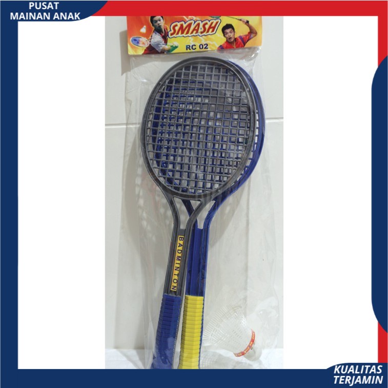 SET RAKET BADMINTON - mainan edukatif Olahraga anak bulu tangkis plastik RC02 / RC 02 MURAH