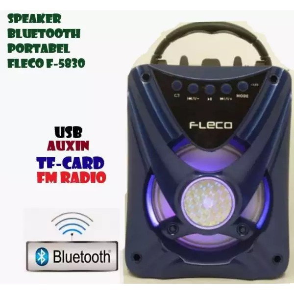 Speaker Bluetooth Portable Fleco F-5830 Dinamis~CTS