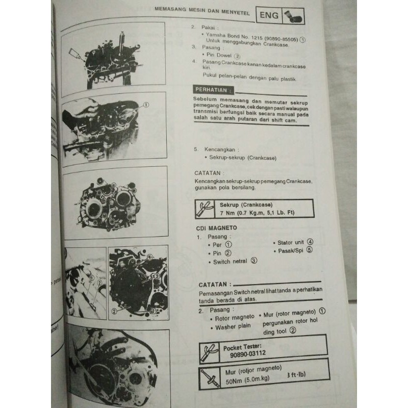 Buku Servis Manual Yamaha Force 1 Shopee Indonesia