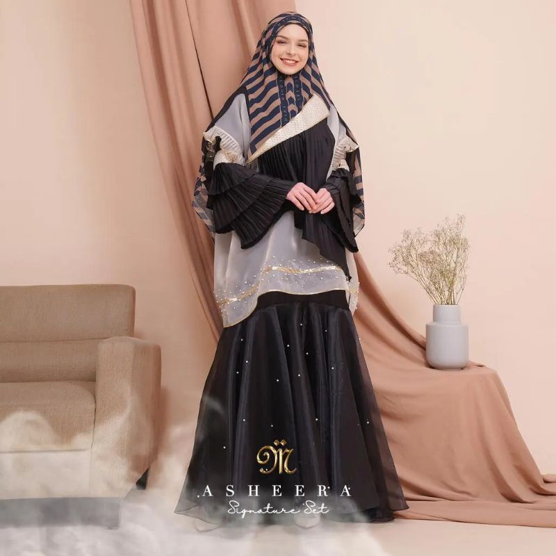 MAGDARA - ASHEERA - SET GAMIS - KHIMAR SIGNATURE - OUTER
