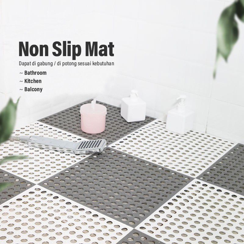 Karpet Lantai Toilet Anti Slip/Alas Lantai Kamar Mandi Uk 30cm×30cm