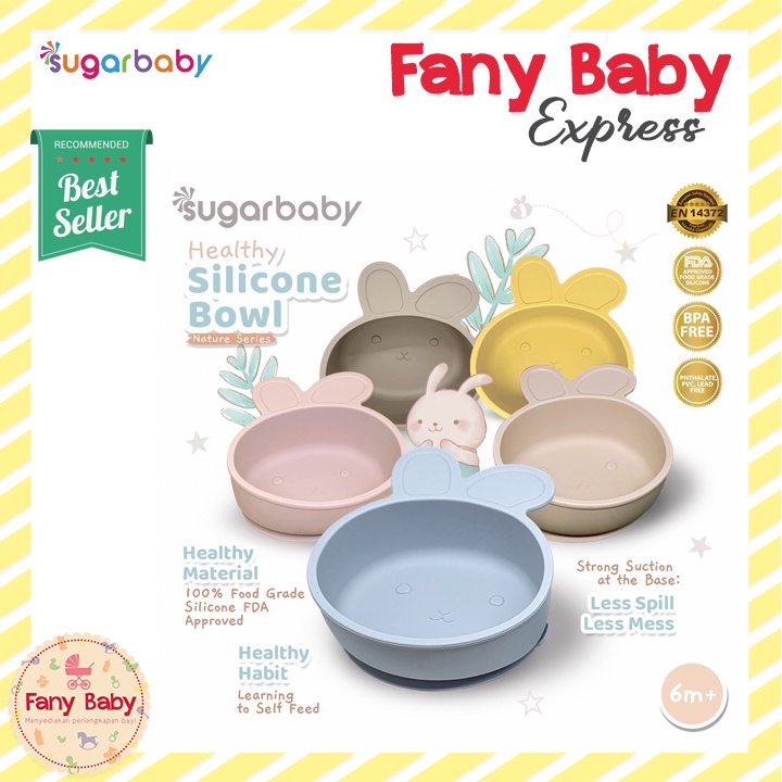 SUGAR BABY HEALTHY SILICONE BOWL NATURE SERIES