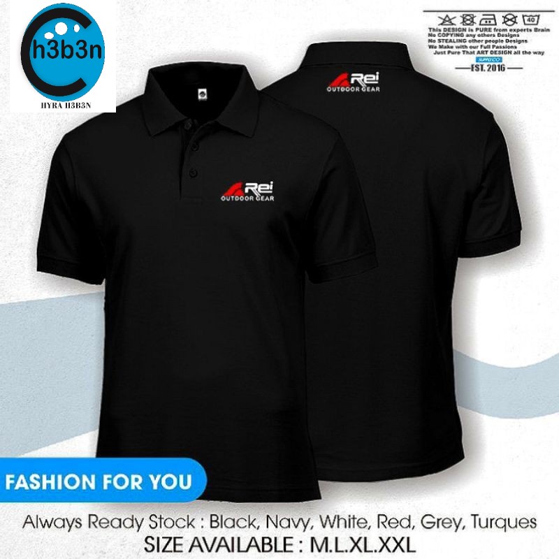 POLO SHIRT POLO KAOS KERAH REI OUTDOOR GEAR ADVENTURE TERLARIS/KAOS POLO KERAH REI ADVENTURE GEAR - 