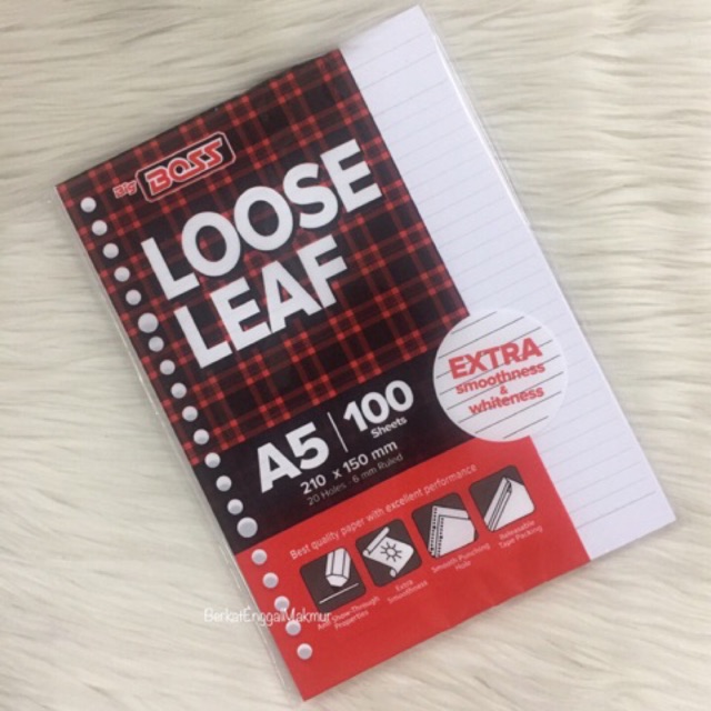 

Loose Leaf binder A5 (ISI 100)
