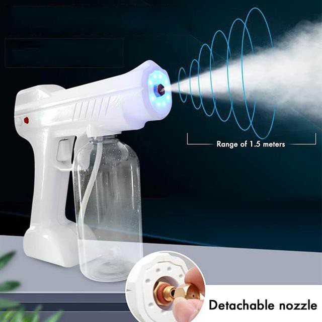 {NEW} Nano Spray Semprot Gun Disinfectant Wireless 800 ml UV Sterilizer Gun YJ-01