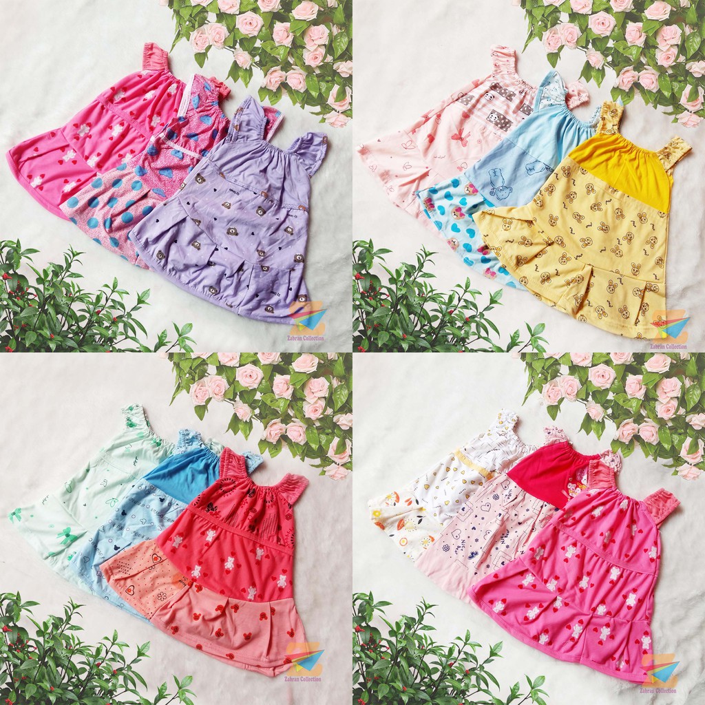 Isi 6 Daster Anak Harian Perempuan 1 Sampai 3 Tahun