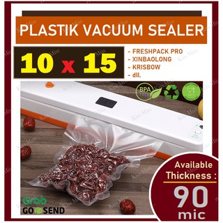 Plastik Vacuum Bag Embossed / 10x15cm / Vakum Sealer / Vacum / Plastik makanan / vakum / emboss
