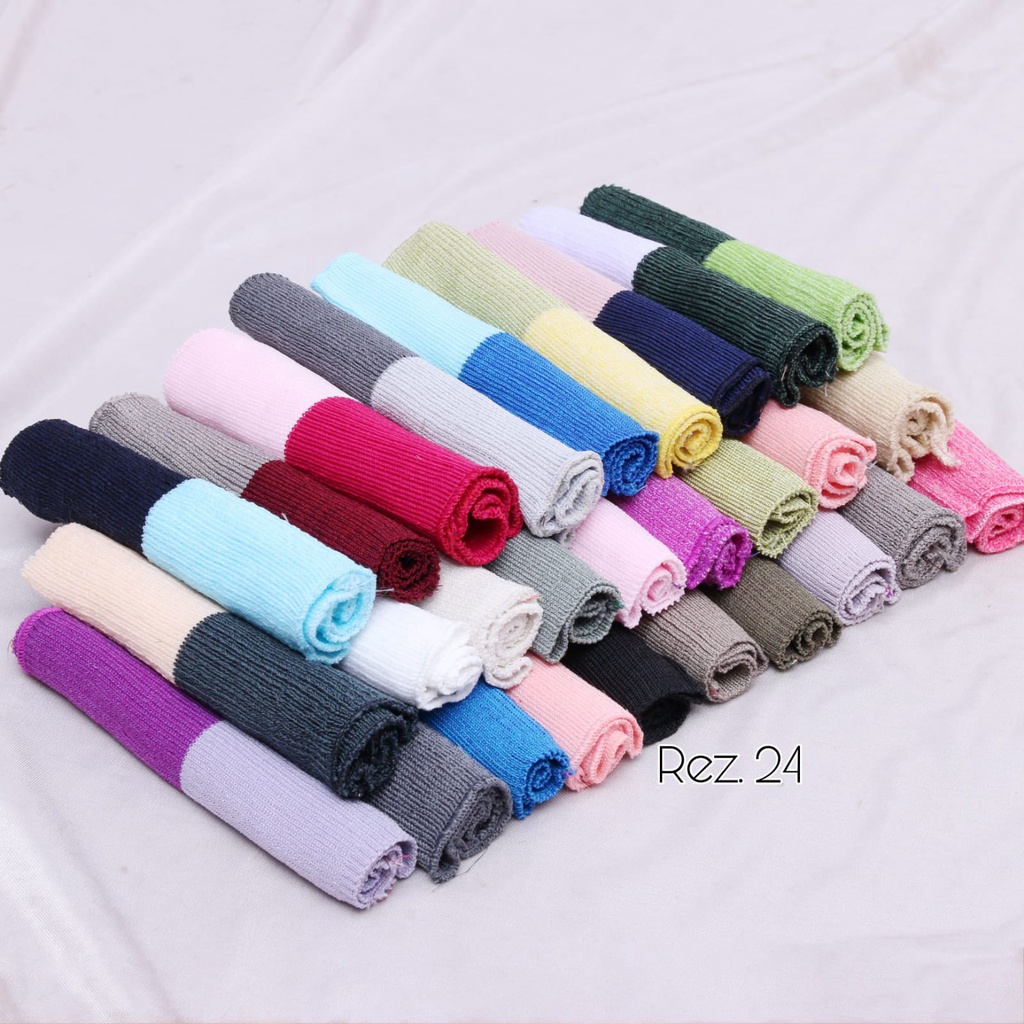 Bandana Ciput Rajut 2 Warna Terlaris