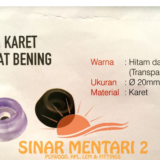 

Kaki Karet Bening 20 mm