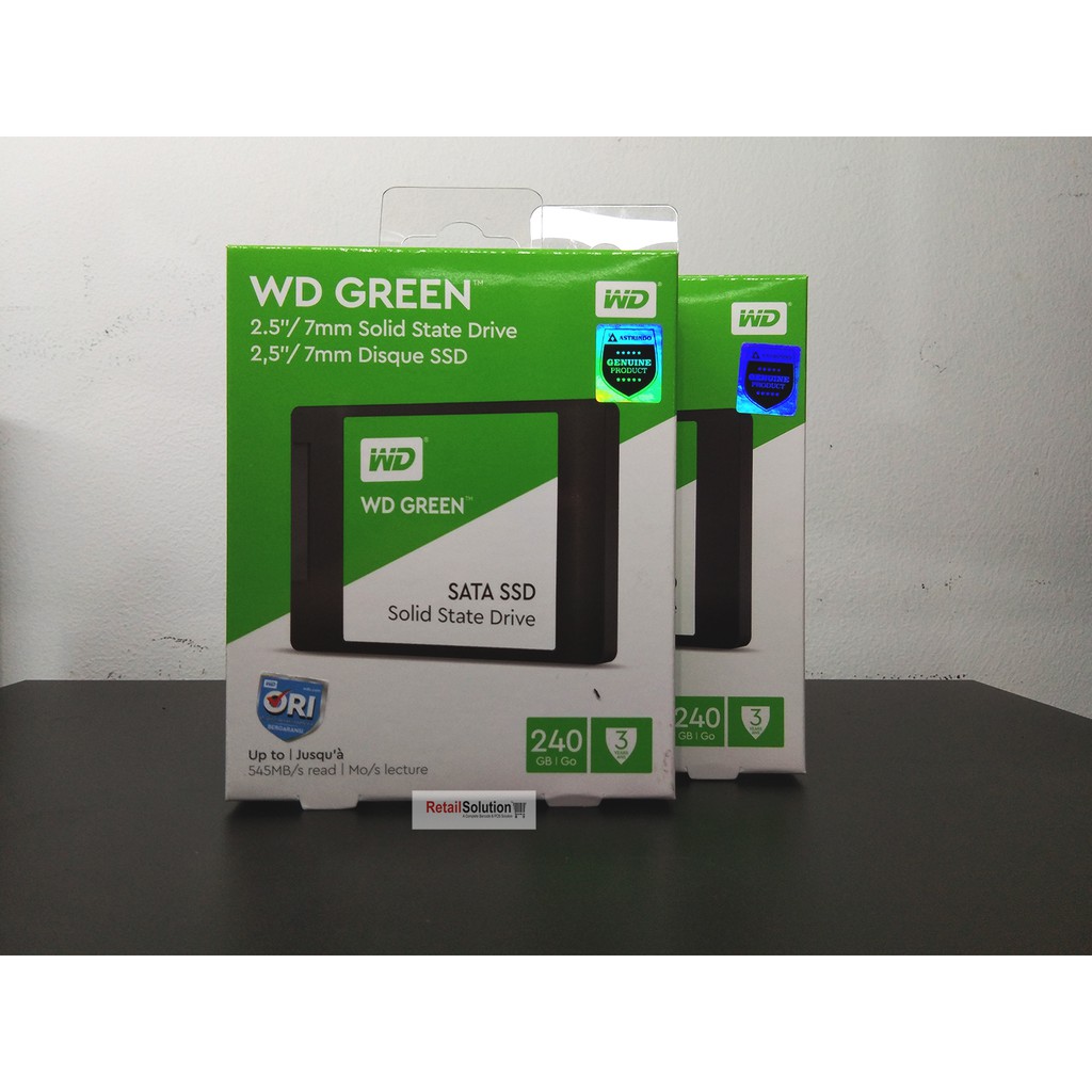 SSD WD Green 240GB 2.5&quot; SATA 7mm - SSD Laptop PC