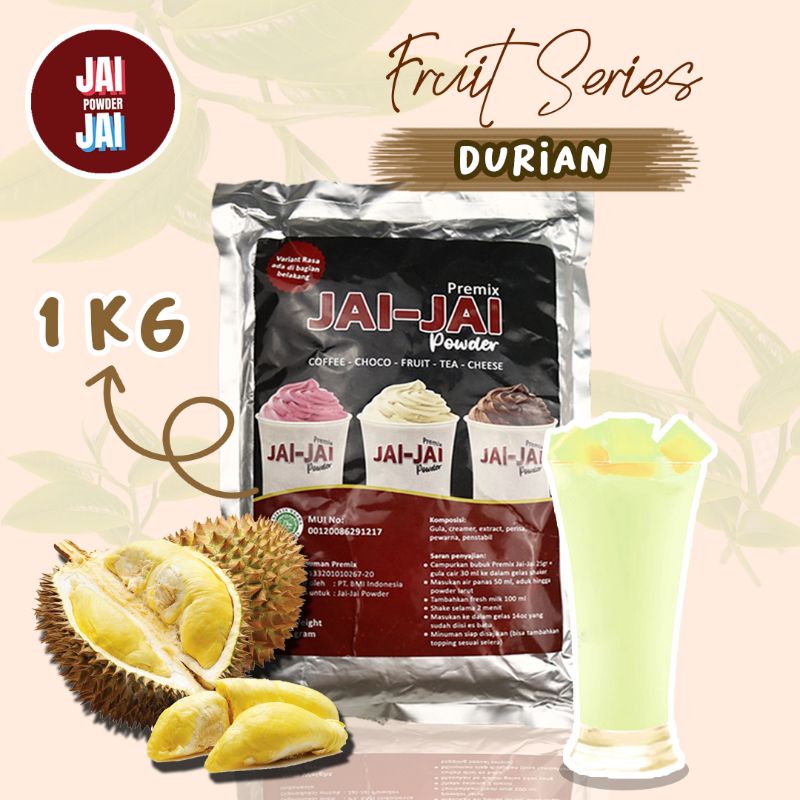 

Bubuk Minuman 1kg - Durian - Jai Jai Powder