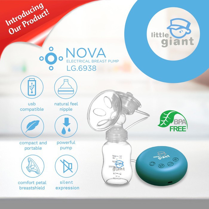 LITTLE GIANT - NOVA ELECTRICAL BREAST PUMP LG6938 / POMPA ASI ELEKTRIK