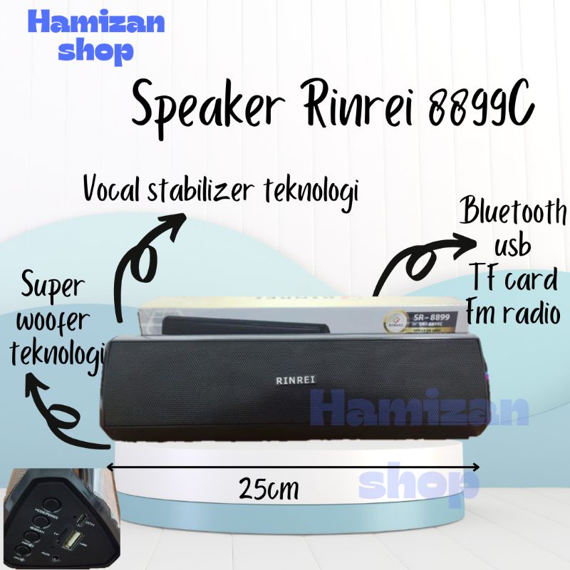 HAMIZAN Speaker portable Bluetooth Rinrei 8899C