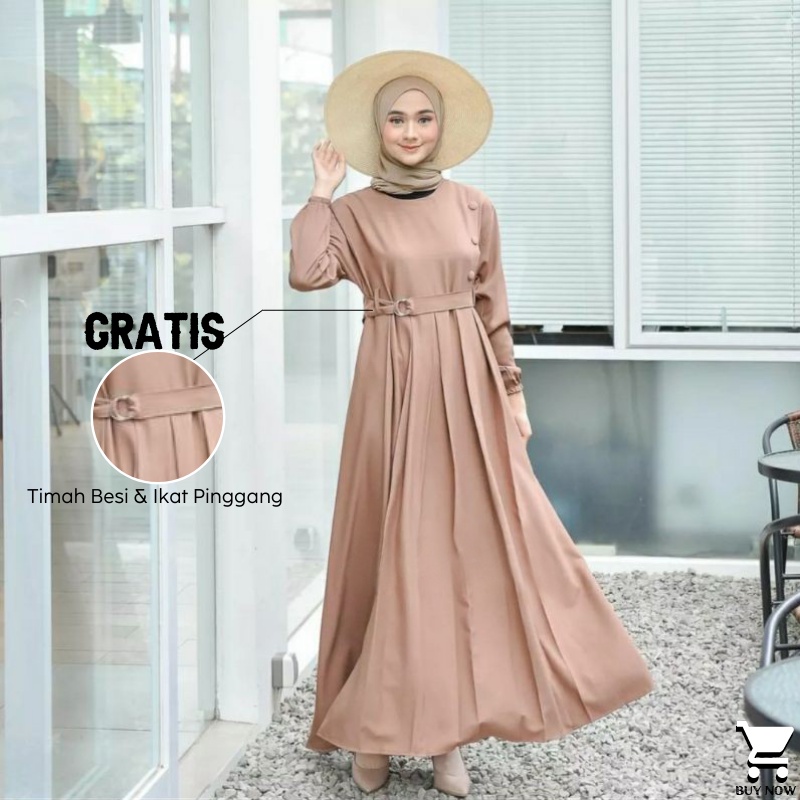 GAMIS TERBARU EXCLUSIVE BAHAN Moscrepe Grade A Dress Polos