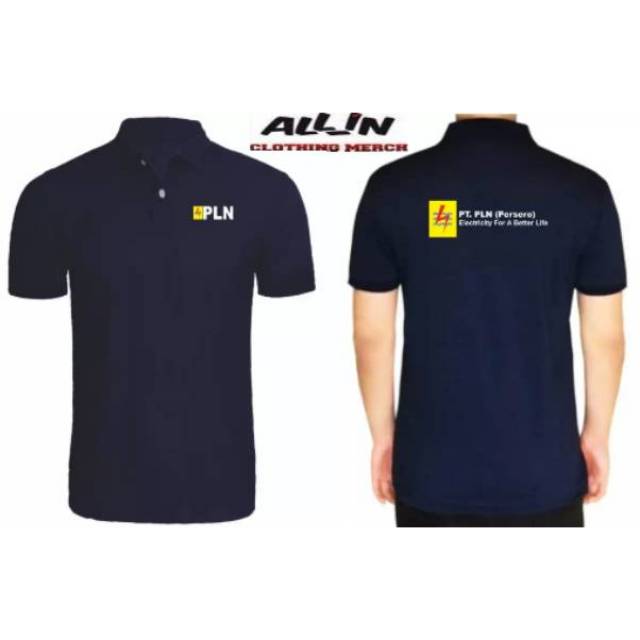 KAOS KERAH PLN PT.PLN (PERSERO) ELECTRICITY FOR A BETTER LIFE LOGO PLN