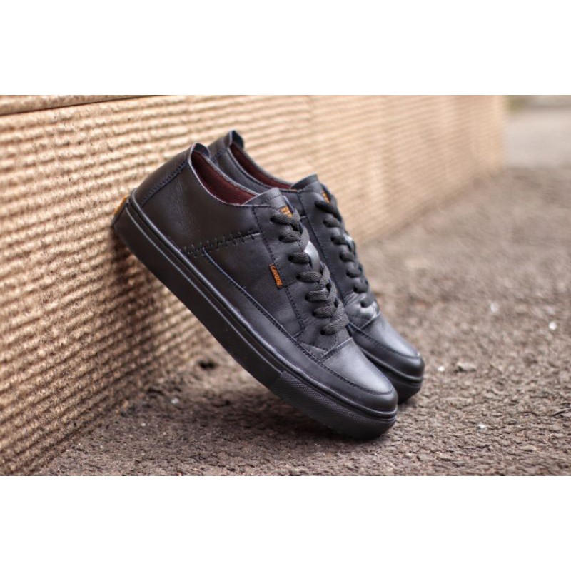 DANTE BLACK DOFF - Sepatu Sneakers Pria Kulit Asli Original 38 39 40 41 42 43 44