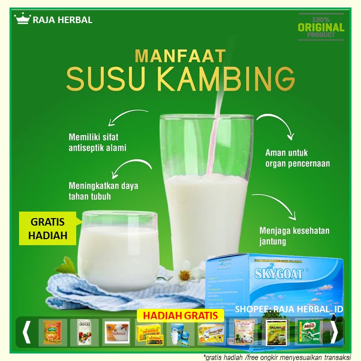 

Susu Kambing Sky Goat Susu Kambing Bubuk Full Cream 200 gram - READY STOCK