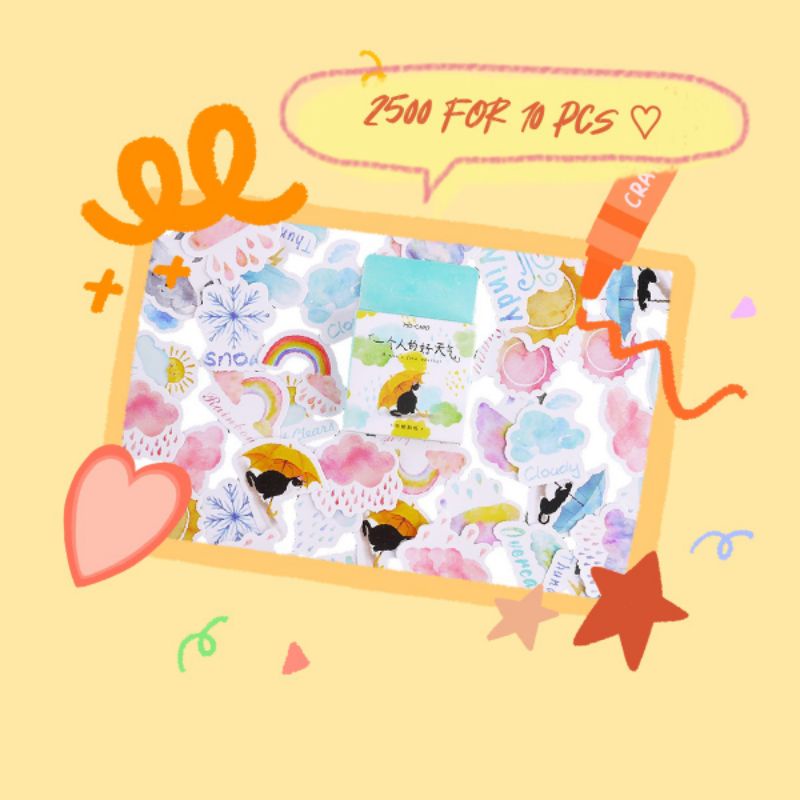 

Sharing sticker set | decoration stiker sharing - weather