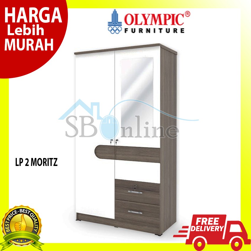 Olympic Lemari Kayu Dua Pintu - LP MORITZ 2P