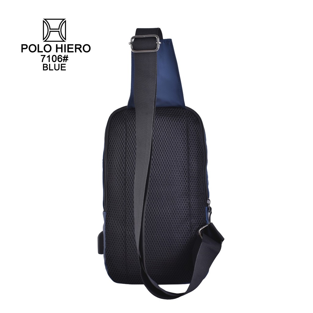 New Arrival Tas Selempang Polo Hiero 7106 Water Resistant,[Free Kabel USB Extension]