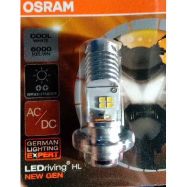 Lampu depan LED osram AC/DC untuk semua motor .honda.yamaha.suzuki