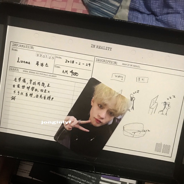 NCT LUCAS DIARY REALITY VER FROM EMPATHY ALBUM