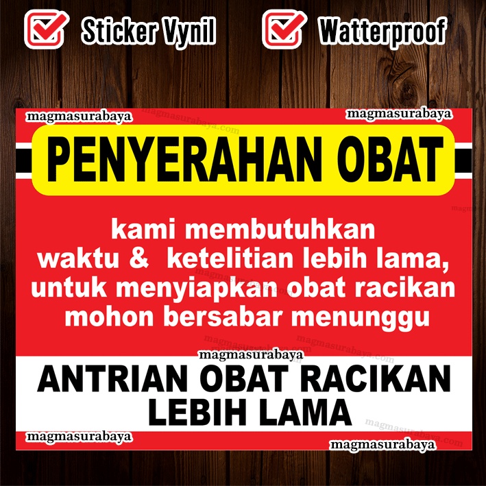 

Stiker Penyerahan Obat magma Surabaya