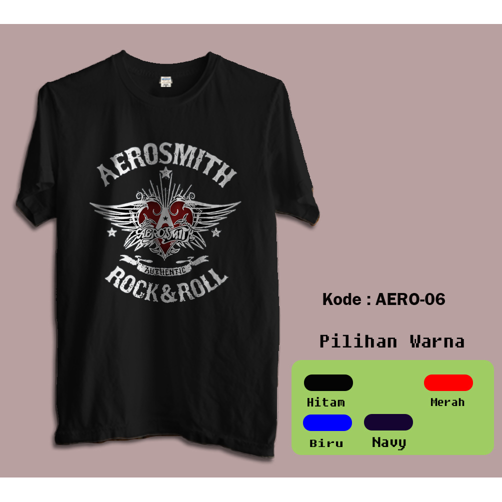 Kaos Distro Band Aerosmith - Tshirt aerosmith     6