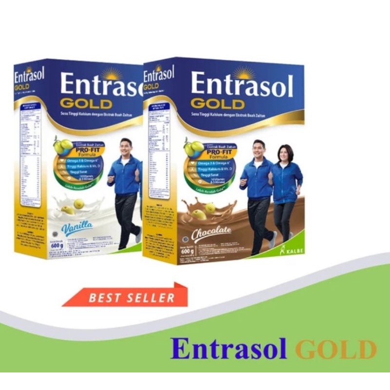 

Entrasol Gold, Vanila dan Coklat 600gr