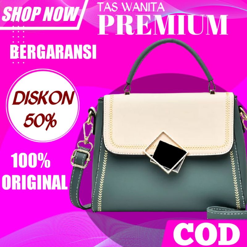 Az00688 Tas samping wanita tangan terbaru kekinian tenteng perempuan cangklong besar premium mewah e
