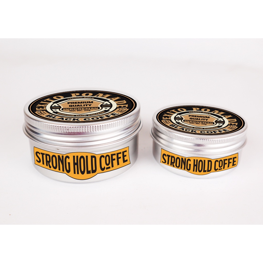 Exito Pomade BLACK COFFE 60G dan 100G ALMUNIUM  COFFE BEAN SERIES