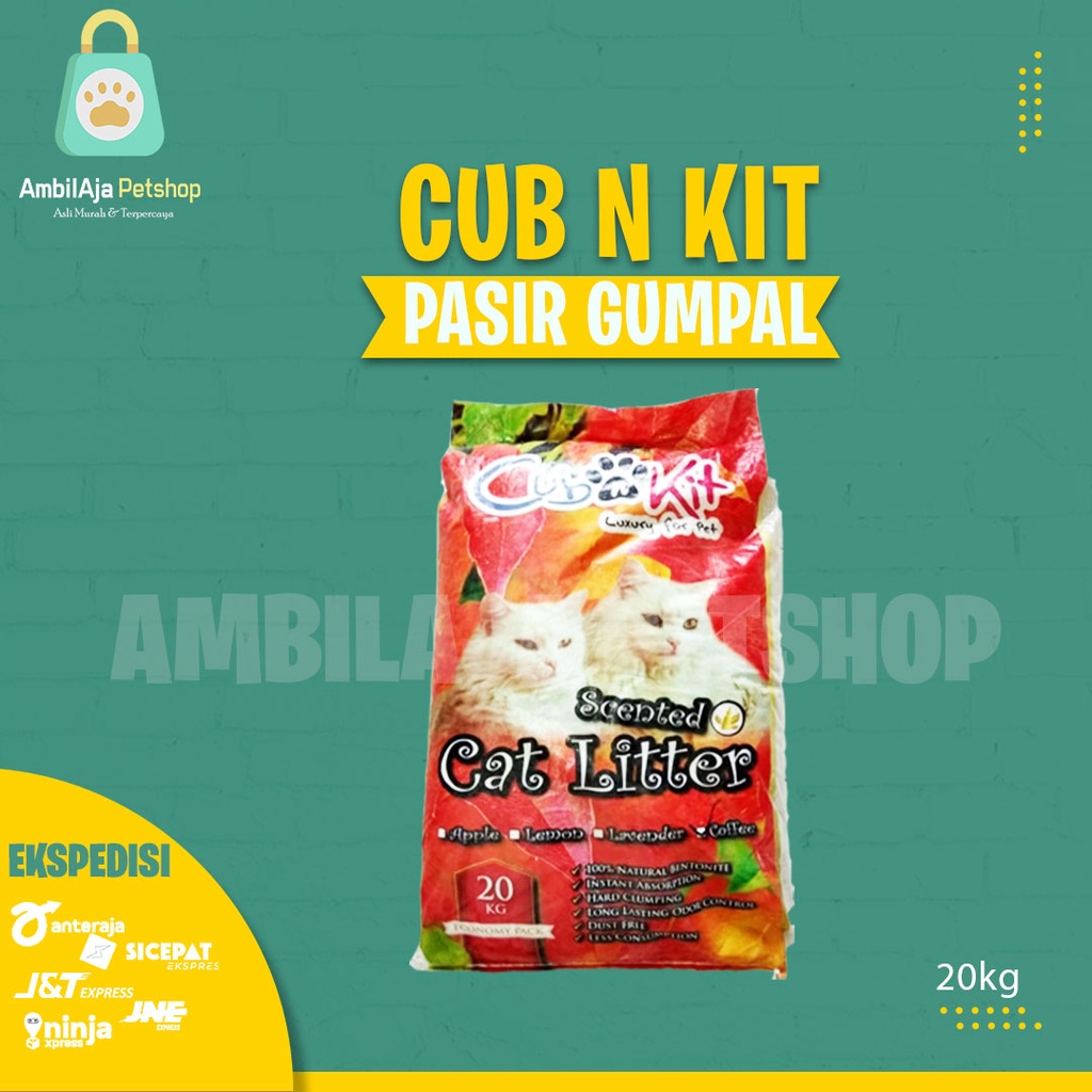 Pasir Kucing Cub N Kit, Top &amp; Toto 20KG ( PENGIRIMAN KHUSUS Grab Gojek &amp; BlueBird )