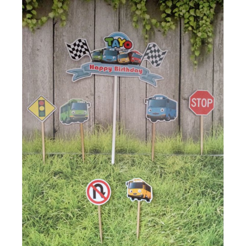 

Topper set mini untuk cake 14cm-16cm