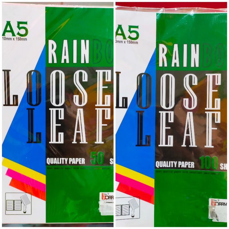 

ATK : Isi Binder Loose Leaf A5 Rainbow (Warna Warni)