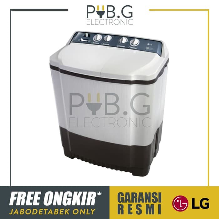 LG Mesin Cuci 8kg- 2 Tabung - P800N